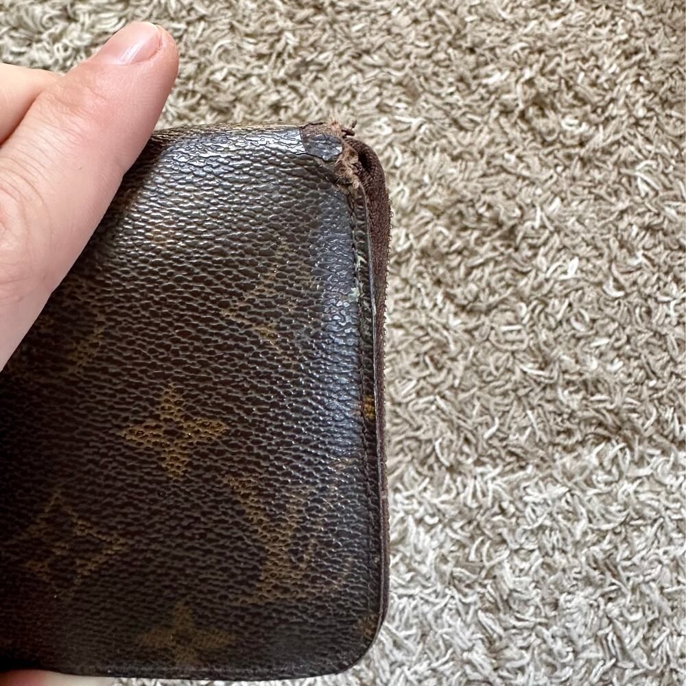Authentic Vintage Louis Vuitton Brown Monogram Zippy Wallet Long Purse LV Canvas - Picture 5 of 13